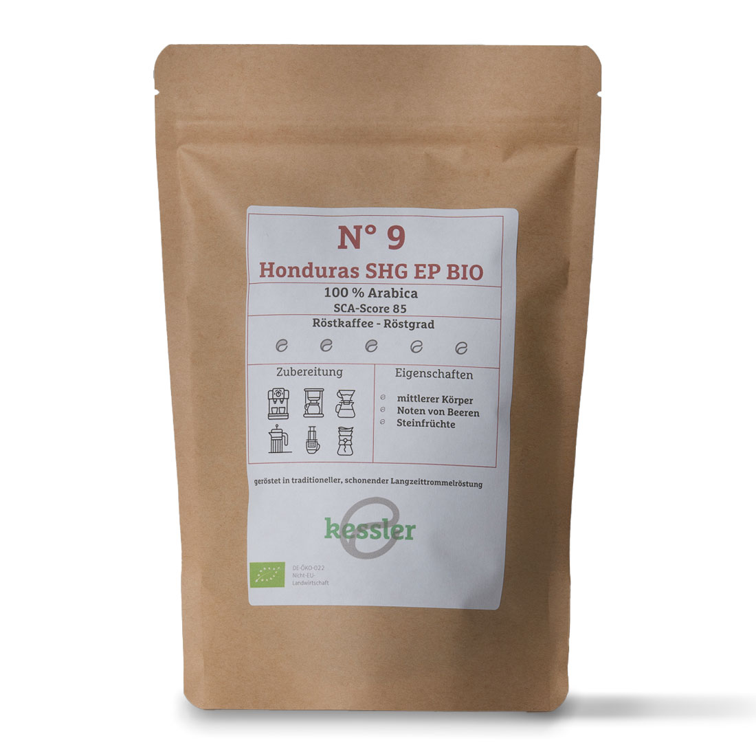 kessler N°9 Honduras SHG EP BIO 500g - Röstkaffee
